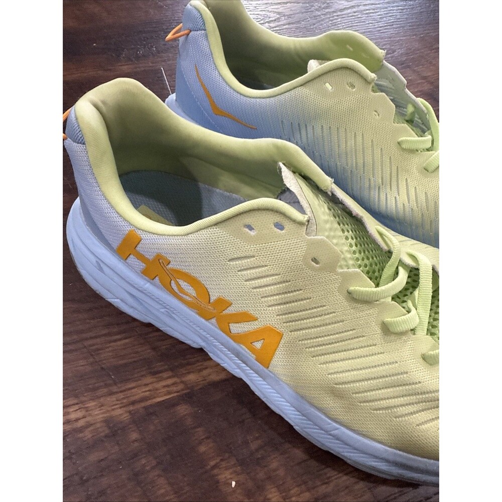 Hoka Rincon 3 Shoes Womens Size 10B Blue Yellow Running Lightweight Mesh 1119396 - Picture 2 of 14